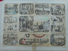 13 LITHOGRAPHIE ORIGINALE vers
