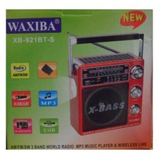 Solaire Radio Vintage Rechargeable AM/FM/SW1-3 USB MP3 TF 110/230 Piles