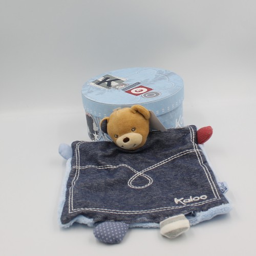 Doudou plat ours bleu - , jean