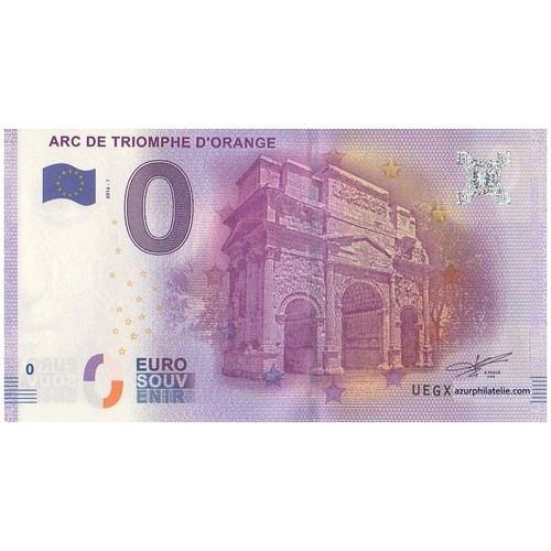 Billet souvenir arc de - arc,