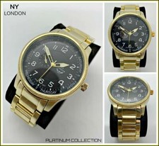 Montre Bracelet De Luxe Ronde En Or Élégante Et Classieuse Pour Homme 45mm