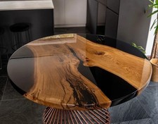 Noir Résine Époxy Rond de