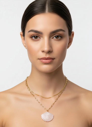 Collier pendentif coquillage