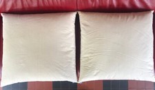 Lot de 2 Oreillers en plumes naturelles de qualité Ancienne 60 X 60 Cm.