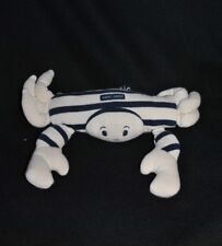 Doudou Crabe Petit SAINT JAMES Marinière Beige Rayé Bleu Crustacés TTBE