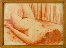 RAOUL BONNY  DESSIN SANGUINE