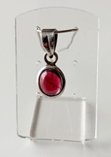 Pendentif en Grenat Hessonite (2,2 g) et Argent 925