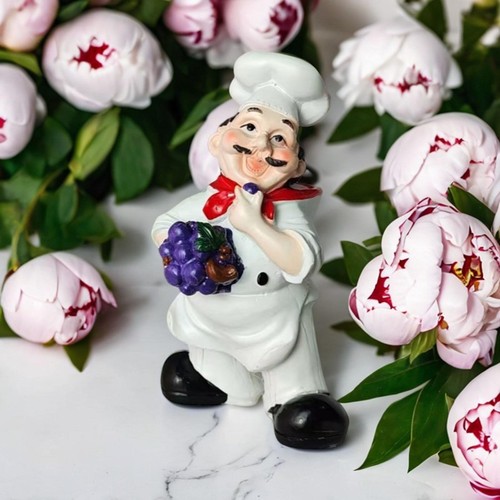 Figurine chef résine - chef, en
