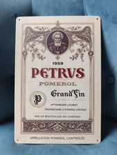 Plaque métal grand vin de