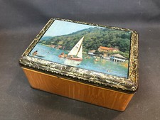 Ancienne boite à papier de cigarette en tole publicitaire JOB années 1960