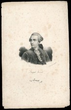 Portrait de Joseph Vernet : Lithographie de Delpech, XIXeme.