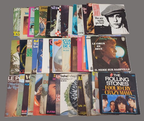 Lot disques vinyles 45t - de,