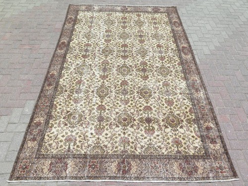 Tapis turc vintage tissé - , à