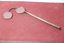 Antique XIX Seconde Paire Lunettes de Lecture Pince Nez Lorgnette Télescopiques