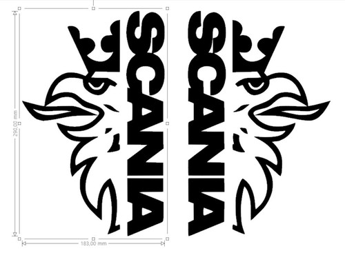 Stickers scania d dim - scania,