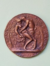 médaille - scène érotique -