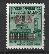 ITALIE ! Timbre surcharge du