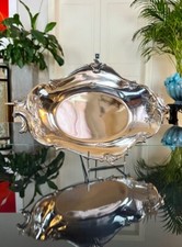 Corbeille à Pain Métal Argenté Gallia - Rocaille Style Louis XV - Pièce de Forme