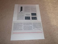 B&W DM2/Haut-parleur II Review, 1978, 2 Pgs ,Rare! Lunettes