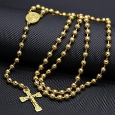 Collier catholique en or jaune