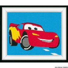 Kit de broderie Vervaco "Lightning McQueen", dessin de broderie
