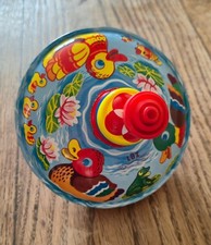 Jouet ancien TOUPIE En tôle