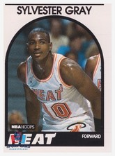 1989-90 NBA Hoops #204 Sylvester Gray / Miami Heat