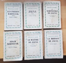 6 Anciens LIVRES - série FEUX CROISES  - Roman de Mazo De la Roche - 1957/58