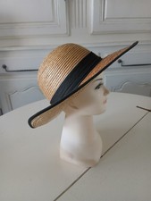 CHAPEAU de Paille Vintage TBE 