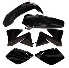 Rtech Plastikkit S'adapte À KTM EXC 125 200 250 300 380 400 520 01-02 Noir