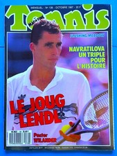 IVAN LENDL VINTAGE TENNIS MAGAZINE 1987 COLLECTOR VICTOIRE FLUSHING MEADOW