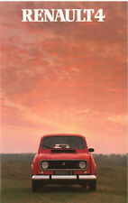 Catalogue brochure prospekt Renault 4 1982 CH F