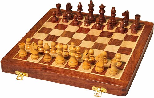 Jeu échecs bois pliable - d'Échecs,
