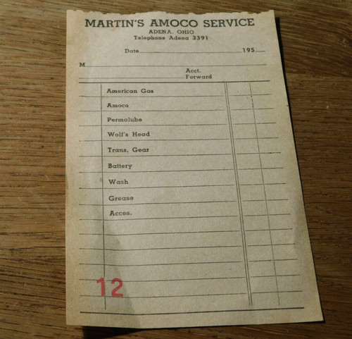 Vintage bill facture martin - vintage, martin's