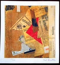 Kurt Schwitters Lithographie (