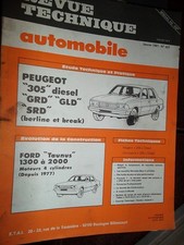 Peugeot 305 Diesel GRD-GLD-SRD : revue technique RTA 407