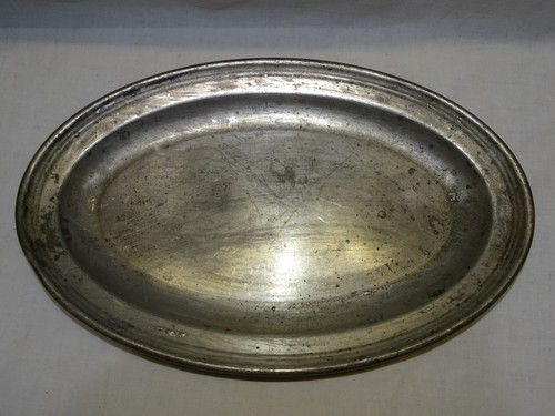 Plat cuivre oval interieur - -,
