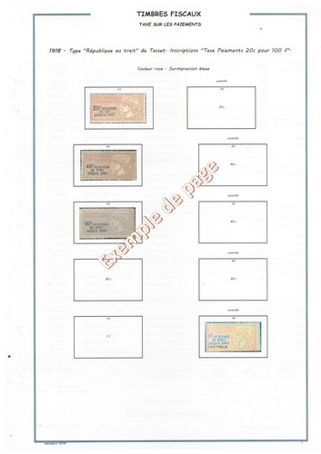 France timbres fiscaux taxe - timbres, "
