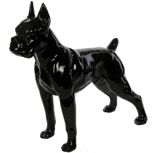 Statue résine chien - en, boxer