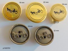 lot de 5 BOUTONS   22/18  mm   MODE/COUTURIER   .  CALECHE