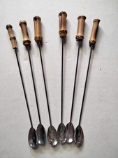 Lot  6 Cuillères Mazagran Bambou