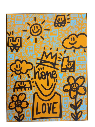 Hope toile street art - street,