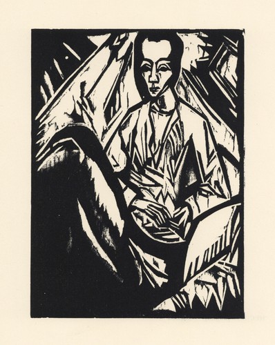 Erich heckel original - heckel, woodcut