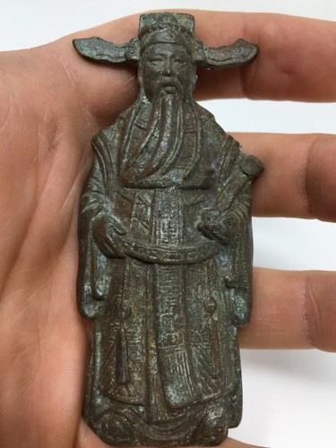 Statuette bronze chinois sage - bronze,