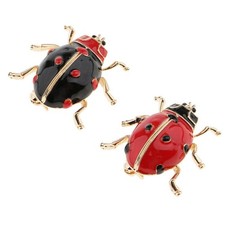 2 Pièces émail Coccinelle