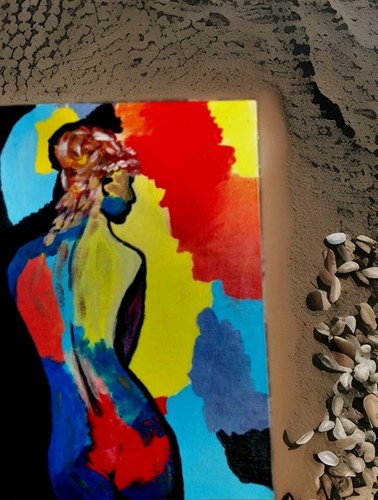 Tableau original femme nue art