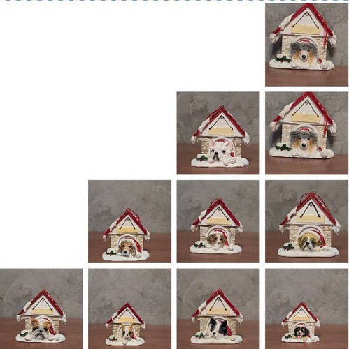 Dog house ornament - dog,