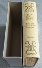 Jean Giraudoux. Oeuvres littéraires diverses, 1958. Reliure d'éditeur