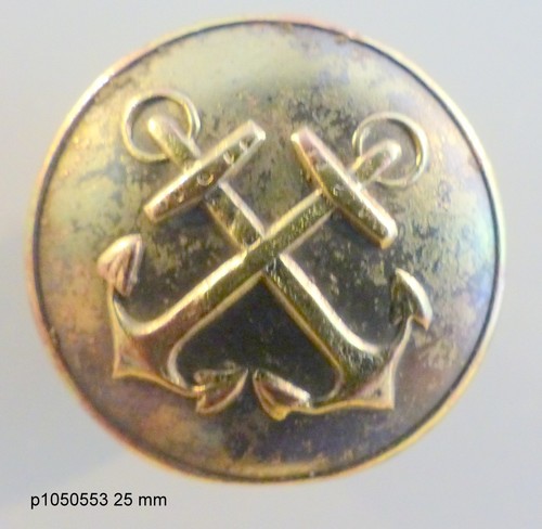 Bouton ancien marine ancres - :,