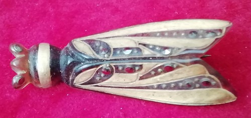 Ancienne broche cigale art - broche,